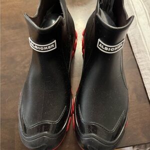 Black and Red Men's Rain & Snow Boots